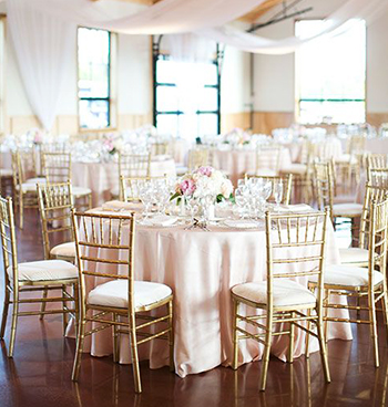 golden tiffany chair hire