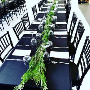 black chairs for hire