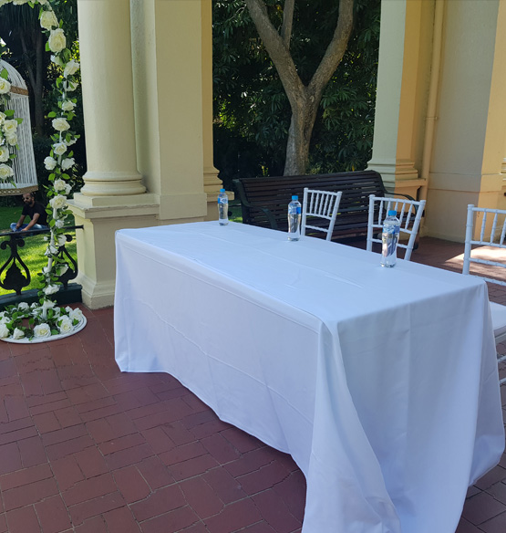 trestle table cloth