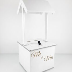 modern-white-acrylic-wedding-wishing-well-hire-melbourne-mux-events