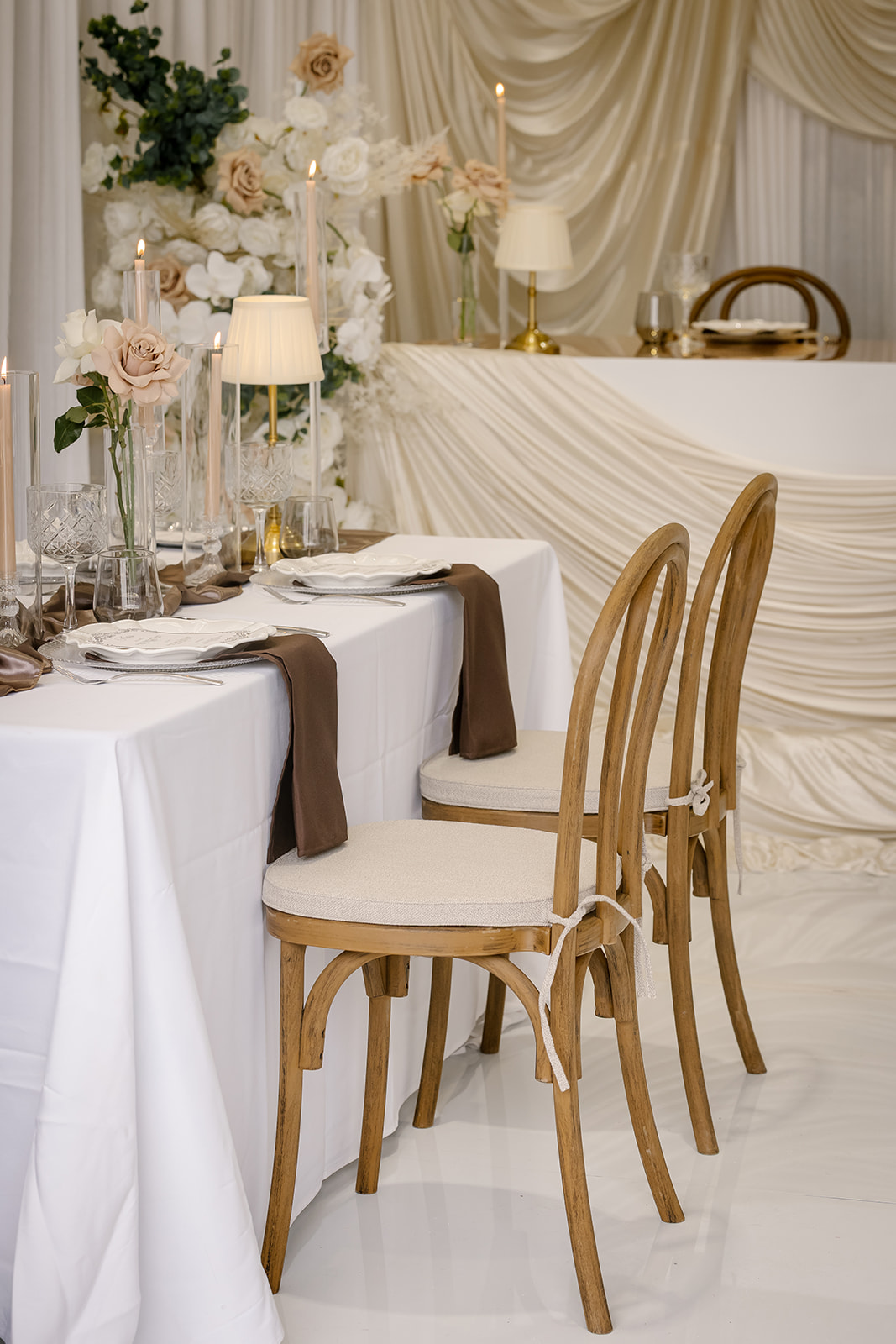 Brown bentwood chairs
