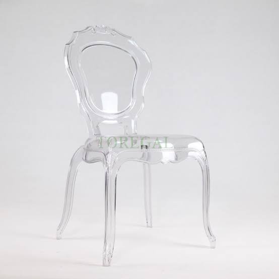 belle clear chair
