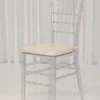 Clear tiffany chair hire