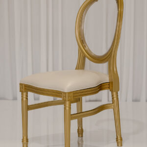 Golden Louis Chair for Wedding and Event Seating