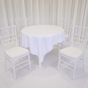 Cafe Round Table Hire| Elegant cafe round table setup for wedding and event hire