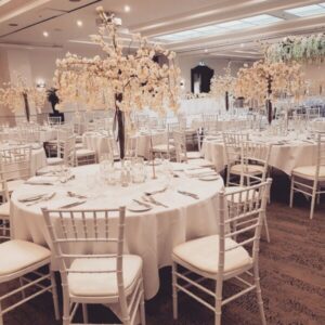 Round Table Hire , Elegant round table setup for wedding and event hire