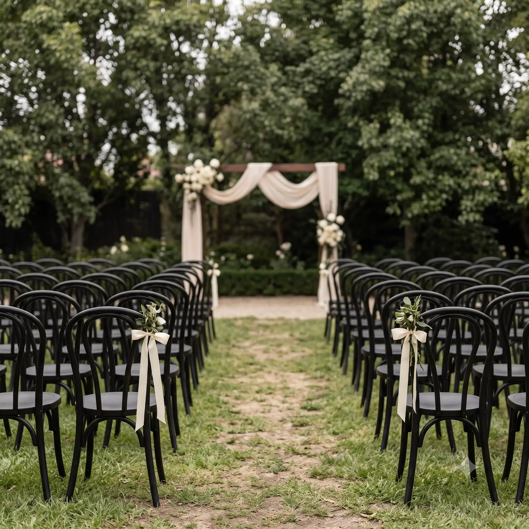 Black bentwood chair hire