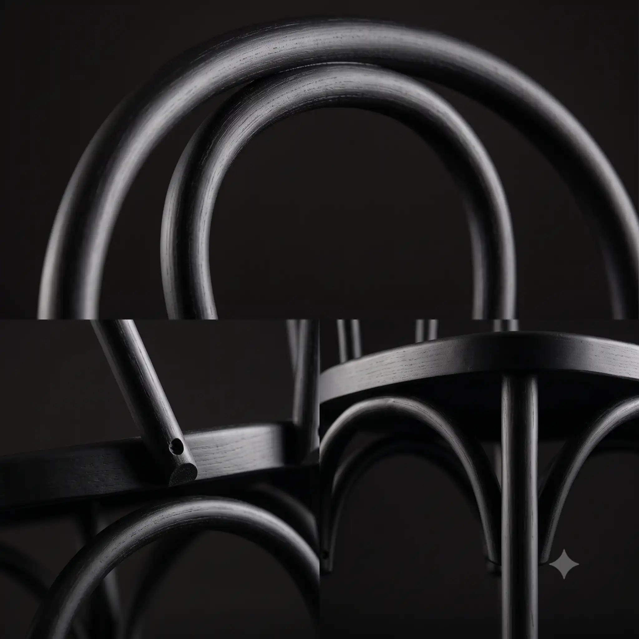 Black bentwood chair - Image 4